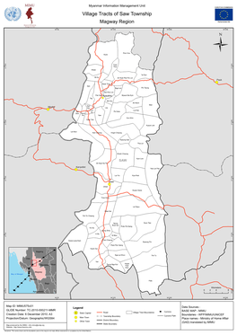 Village Tracts of Saw Township Magway Region