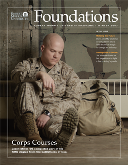 Corps Courses Jason Miller ‘06 Completed Part of His RMU Degree from the Battlefields of Iraq