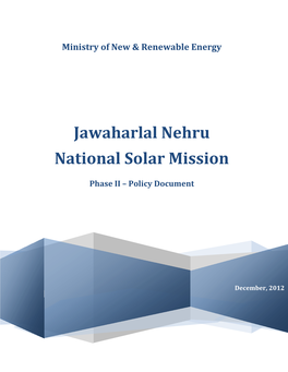 Jawaharlal Nehru National Solar Mission