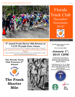 4Th Annual the Frank Shorter Mile