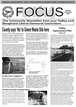 Tadley & Baughurst Focus Oct/Nov 2013