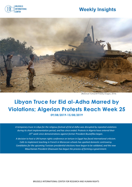 Libyan Truce for Eid Al-Adha Marred by Violations