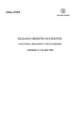 Dialogo Oriente-Occidente