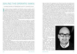 Sailing the Operatic Waka