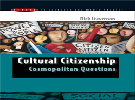 Cultural Citizenship 13/8/03 9:03 AM Page 1