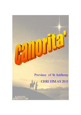 Province of St Anthony CHRISTMAS 2013