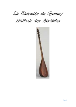 La Balisette De Gurney Halleck Des Atréides