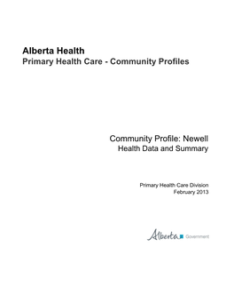 Newell Health Data and Summary