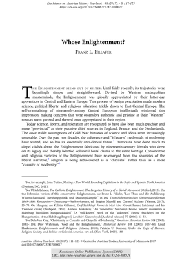 Whose Enlightenment?