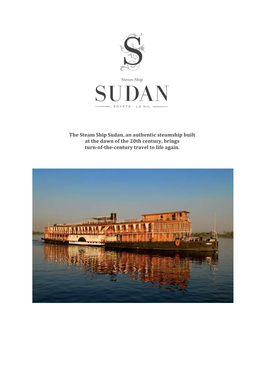 Steam Ship Sudan 2020-Enga