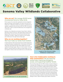 Sonoma Valley Wildlands Collaborative