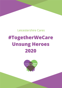Togetherwecare Unsung Heroes 2020 Community Heroes