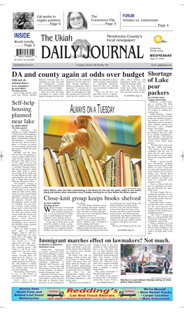 The Ukiah Local Newspaper