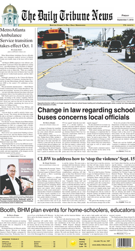 Change in Law Regarding School Buses Concerns Local Officials