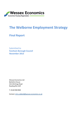 The Welborne Employment Strategy