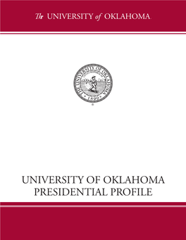 UNIVERSITY of OKLAHOMA