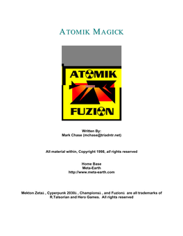 Atomik Magick