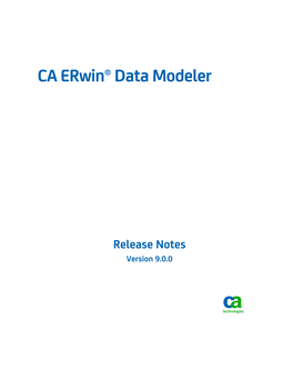 CA Erwin Data Modeler Release Notes