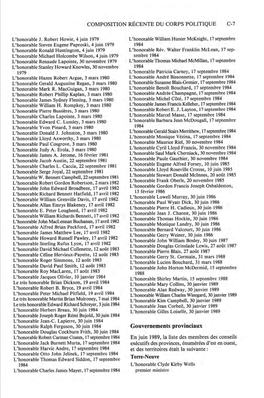 Composition Récente Du Corps Politique C-7 L
