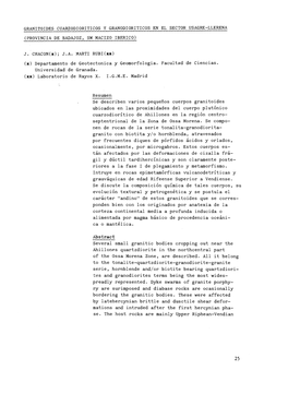 Granitoides Cuarzodioríticos Y Granodioríticos En El Sector Usagre