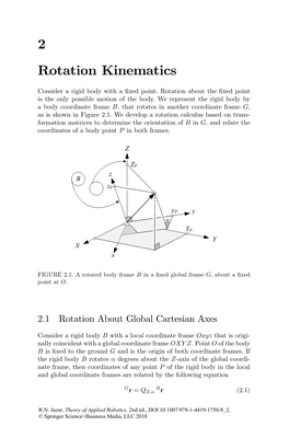 2 Rotation Kinematics