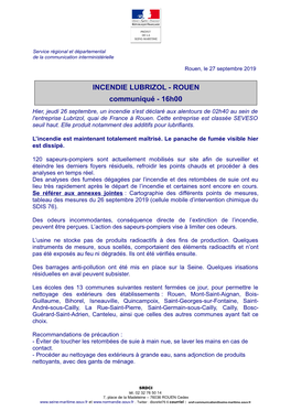 Incendie Lubrizol