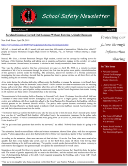 School Safety Newsletter Statewide Terrorism & Intelligence Center Mia Ray Langheim 2200 S