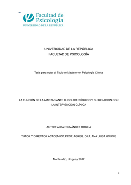 La Función Terapéutica De La Amistad Ante El Dolor Psíquico Y Su Relación