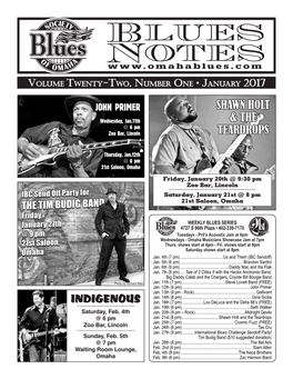 Blues Notes January 2017