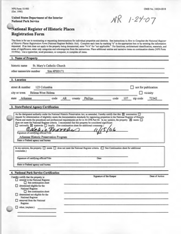 Ational Register of Historic Places Registration Form