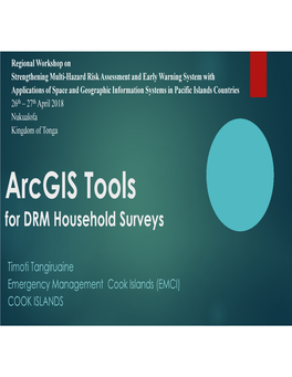Arcgis Tools for DRM Household Surveys