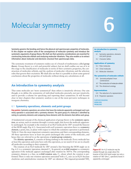 Molecular Symmetry 6