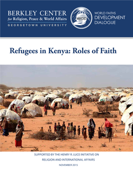 Refugees in Kenya: Roles of Faith