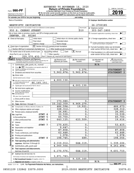 2019 Form 990-PF