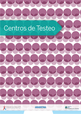 Centros De Testeo INDICE