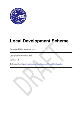 Local Development Scheme