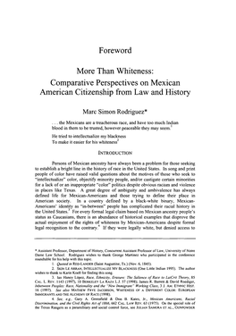 Comparative Perspectives on Mexican American Citizenship from Law and History