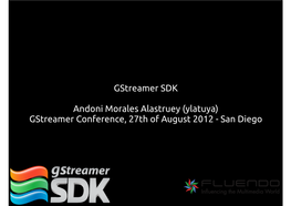 Gstreamer SDK