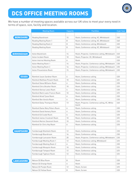 Dcs Office Meeting Rooms