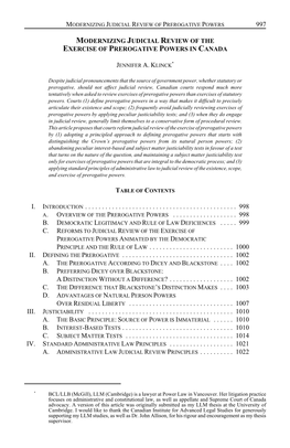 997 Modernizing Judicial Review Of