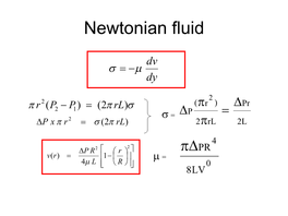 Non-Newtonian Fluids Flow Characteristic of Non-Newtonian Fluid