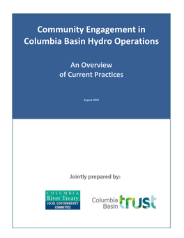 Overview of Community Engagement in Columbia Basin Hydro