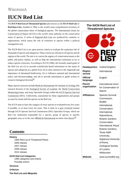 IUCN Red List