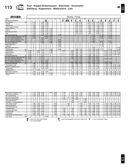 Rust - Kappel-Grafenhausen - Ettenheim - Orschweier - 113 113 Mahlberg - Kippenheim - Mietersheim - Lahr