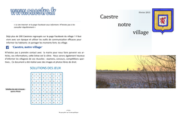 Caestre Notre Village