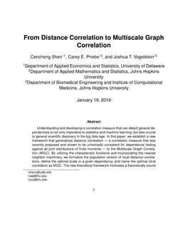 From Distance Correlation to Multiscale Graph Correlation