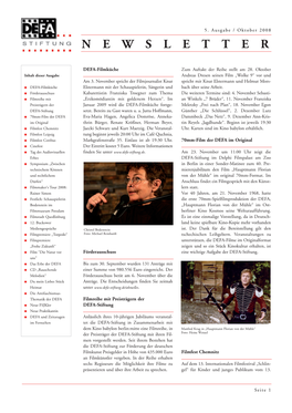 Newsletter 5/2008