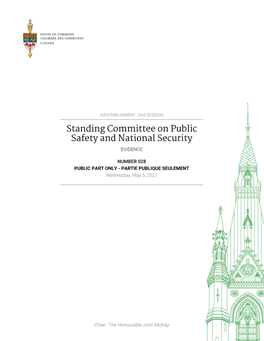 Evidence of the Standing Committee on Public Safety and National