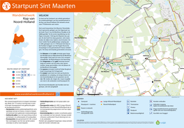 Wandelkaart Startpunt Sint Maarten