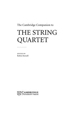 The String Quartet